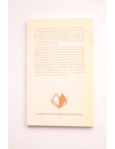 Carta sobre el comercio de la librería