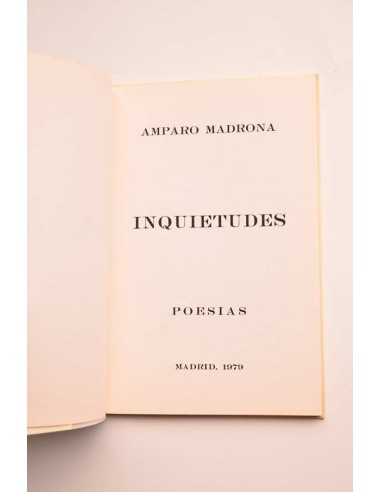 Inquietudes. Poesías