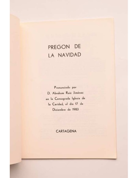 Pregón de Navidad en Cartagena