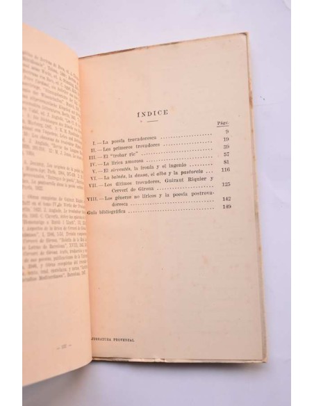 Resumen de la literatura provenzal trovadoresca