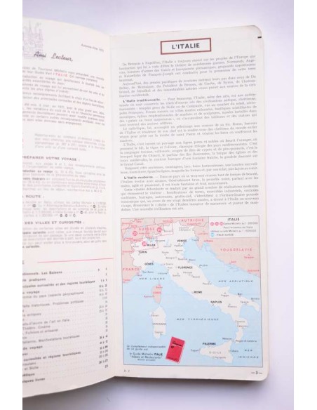 Italie. Guías Michelin