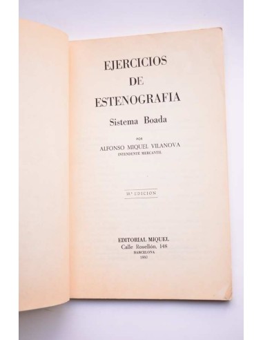 Ejercicios de estenografía