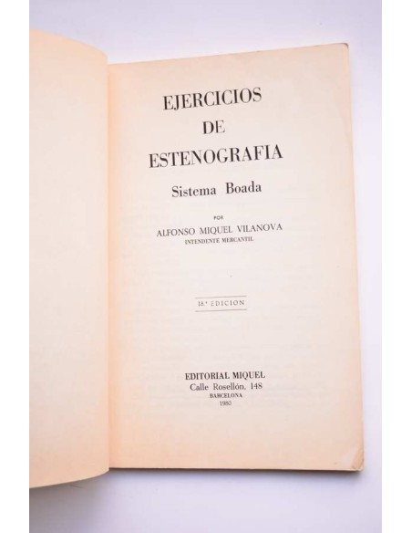 Ejercicios de estenografía