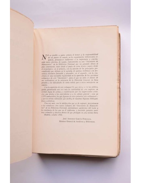 Inventario general de manuscritos de la Biblioteca Nacional. VI (2100 a 2374)