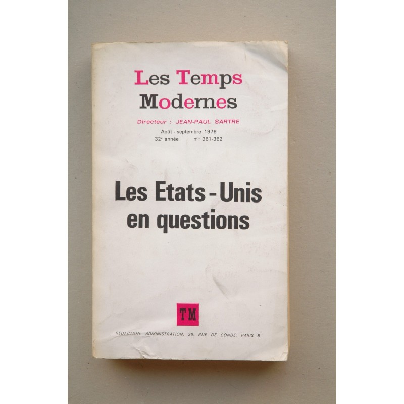 Les TEMPS Modernes.--32º année, octobre 1976, nº 363