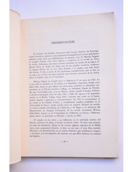 Los mitos clásicos y modernos en la novela de Pérez de Ayala