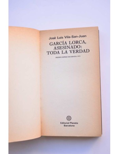 García Lorca, asesinado : toda la verdad