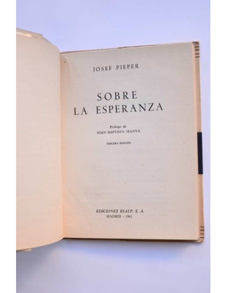 Sobre la esperanza