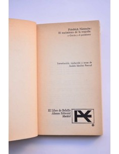 El nacimiento de la tragedia o Grecia y el pesimismo 2