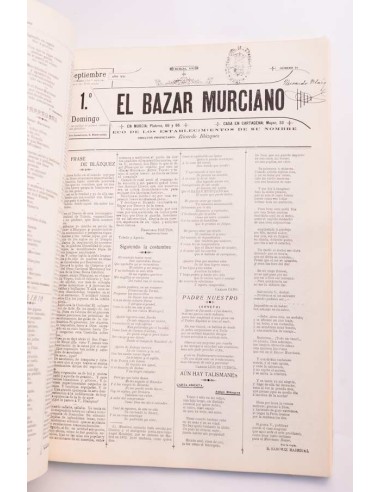 El Bazar murciano : facsimil de los periódicos...