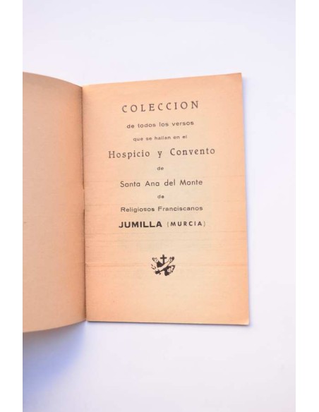 Colección de todos los versos que se hallan en el Hospicio y Convento de Santa Ana del Monte