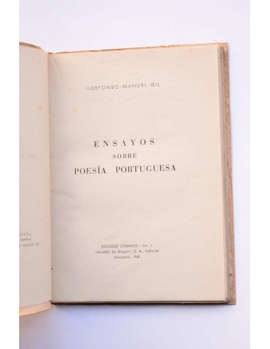 Ensayos sobre poesía portuguesa