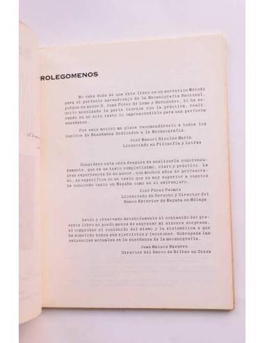 Método de mecanografía