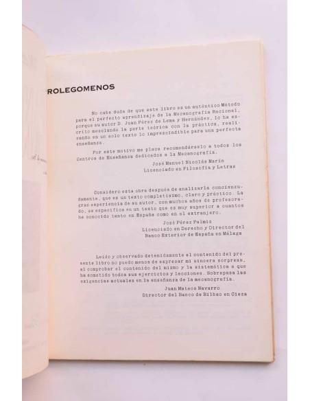 Método de mecanografía
