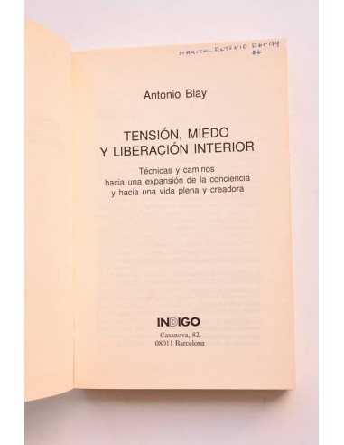 Tensión, miedo y liberación interior