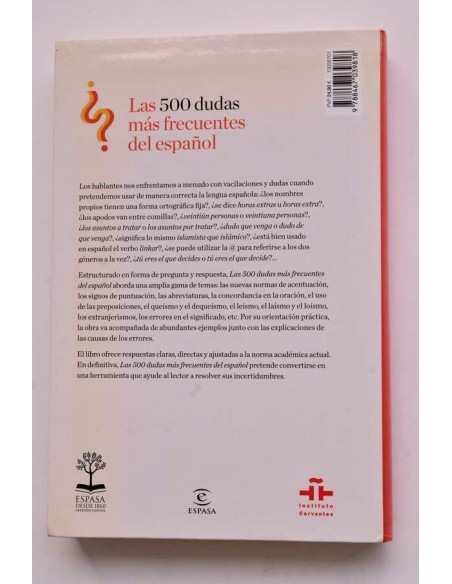 Las 500 dudas más frecuentes del español