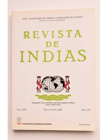 Revista de Indias. Vol. LXIII, nº 228, mayo - agosto, 2003