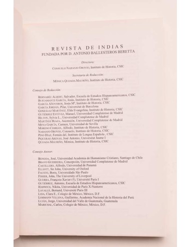 Revista de Indias. Vol. LXIII, nº 228, mayo -...