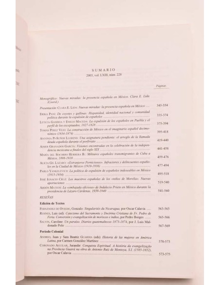 Revista de Indias. Vol. LXIII, nº 228, mayo - agosto, 2003