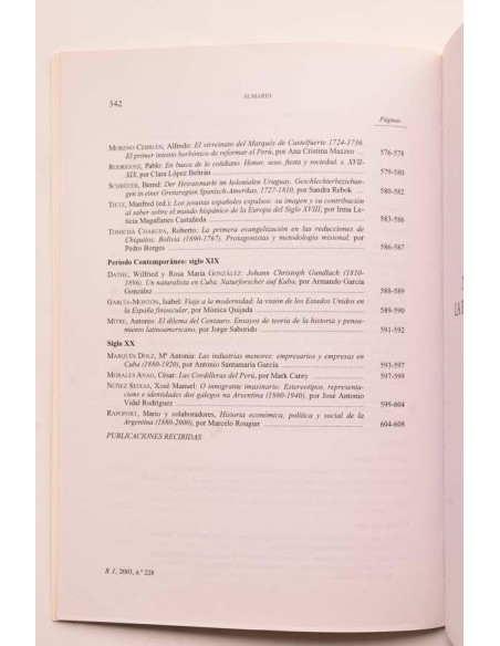 Revista de Indias. Vol. LXIII, nº 228, mayo - agosto, 2003