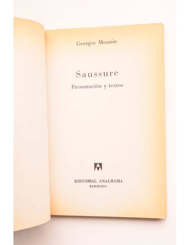 Saussure. Presentación y textos