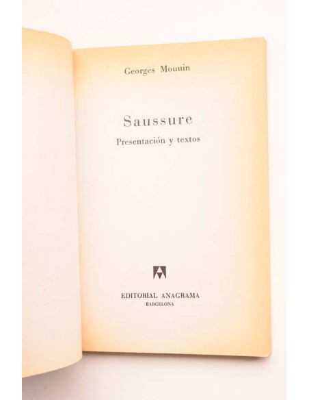 Saussure. Presentación y textos