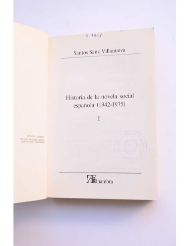 Historia de la novela social española (1942 -...