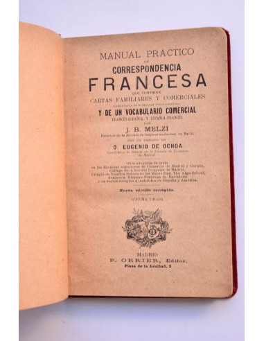 Manual práctico de correspondencia francesa