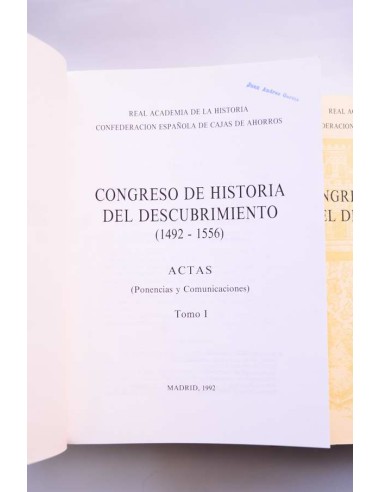 Congreso de Historia del Descubrimiento (1492 -...