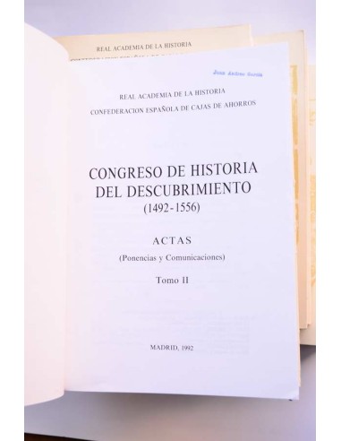 Congreso de Historia del Descubrimiento (1492 -...
