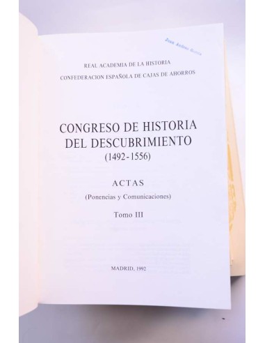 Congreso de Historia del Descubrimiento (1492 -...