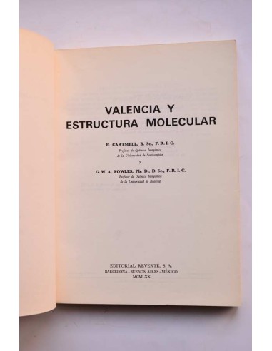 Valencia y estructura molecular