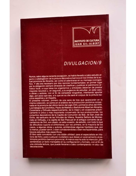 Pintura decorativa barroca en la provincia de Alicante. Tomo I