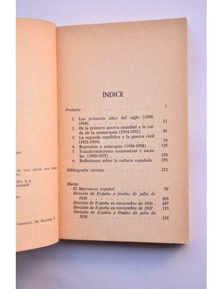 Aproximación a la España contemporánea 1898 - 1975