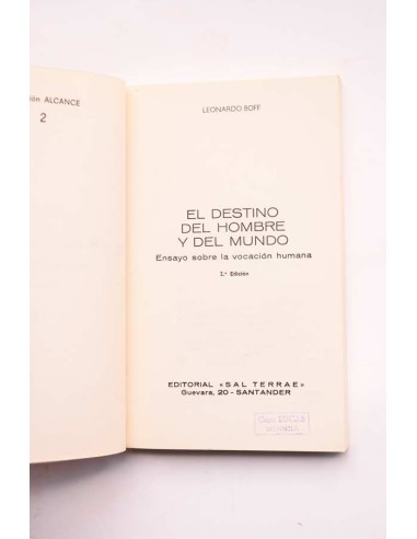 El destino del hombre y del mundo. Ensayo sobre...