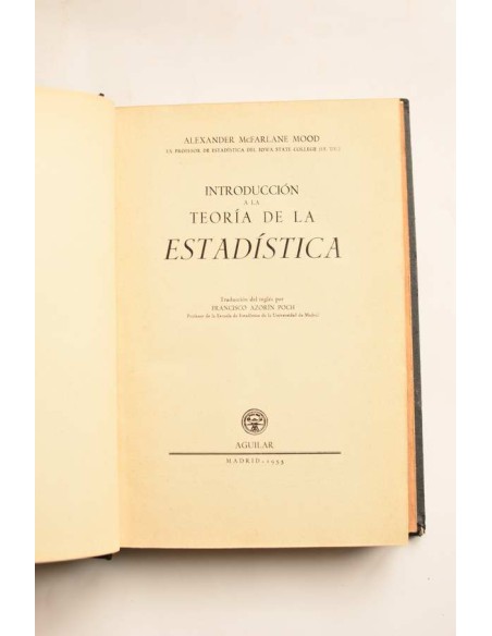 Introducción a la teoría de la Estadística