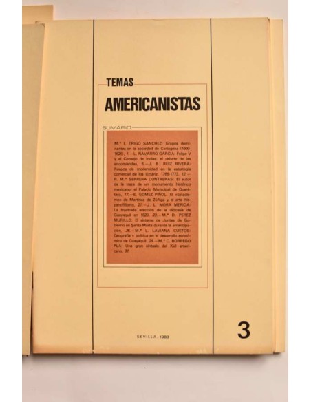 Temas Americanistas. Nº 1 al nº 6