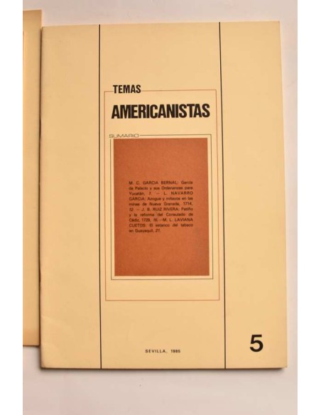 Temas Americanistas. Nº 1 al nº 6