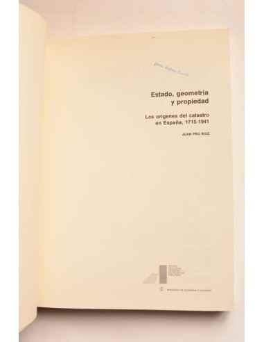 Estado, geometría y propiedad. Los orígenes del...