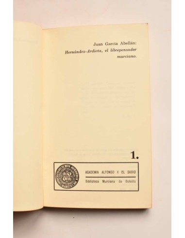 Hernández - Ardieta, el librepensador murciano