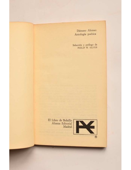 Dámaso Alonso. Antología poética