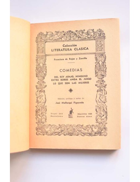 Francisco de Rojas. Comedias