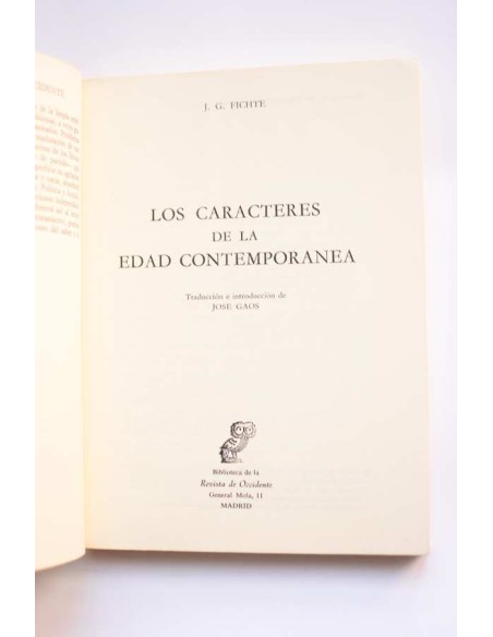 Los caracteres de la Edad Contemporánea