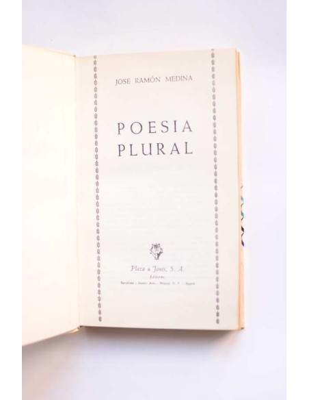 José Ramón Medina. Poesía plural
