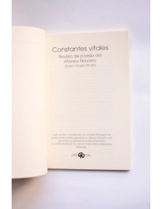 Constantes vitales. Revista de poesía del Ateneo Navarro.... 2