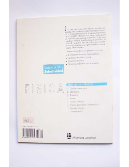 Física. Campos gravitatorio y electrostático
