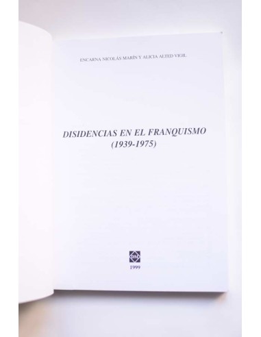 Disidencias en el franquismo (1939 - 1975)