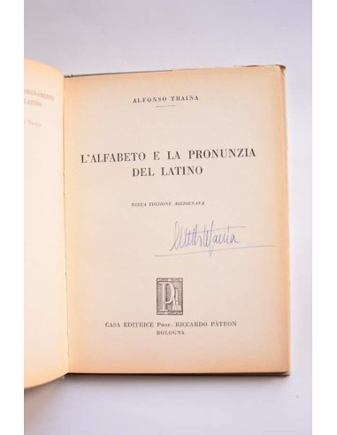 L'alfabeto e la pronunzia del latino