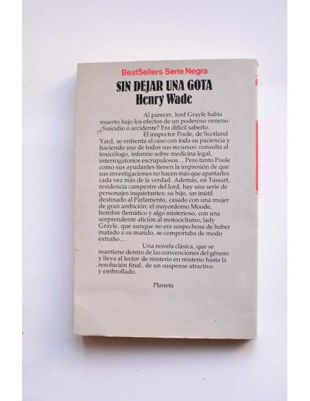 Sin dejar una gota
