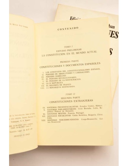 Constituciones españolas y extranjeras